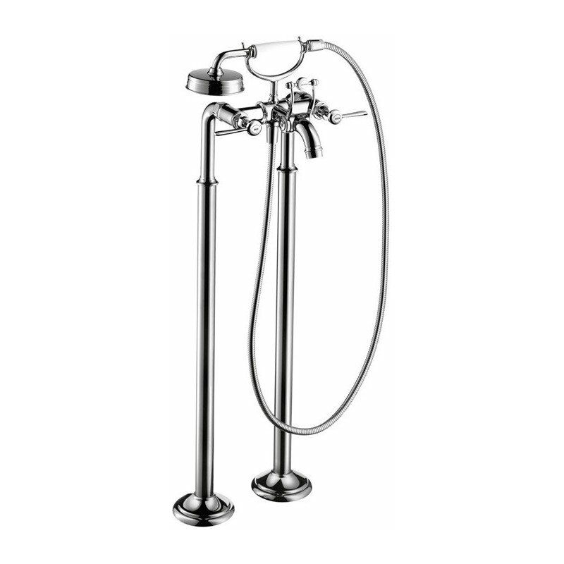 

Hansgrohe - Mezclador de baño / ducha de níquel cepillado con manijas de palanca