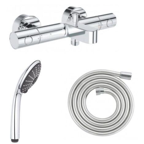 Mezclador de baño-ducha GROHE Precision Get con ducha de mano Vitalio Joy 110 Massage de 3 chorros y flexo de 200cm