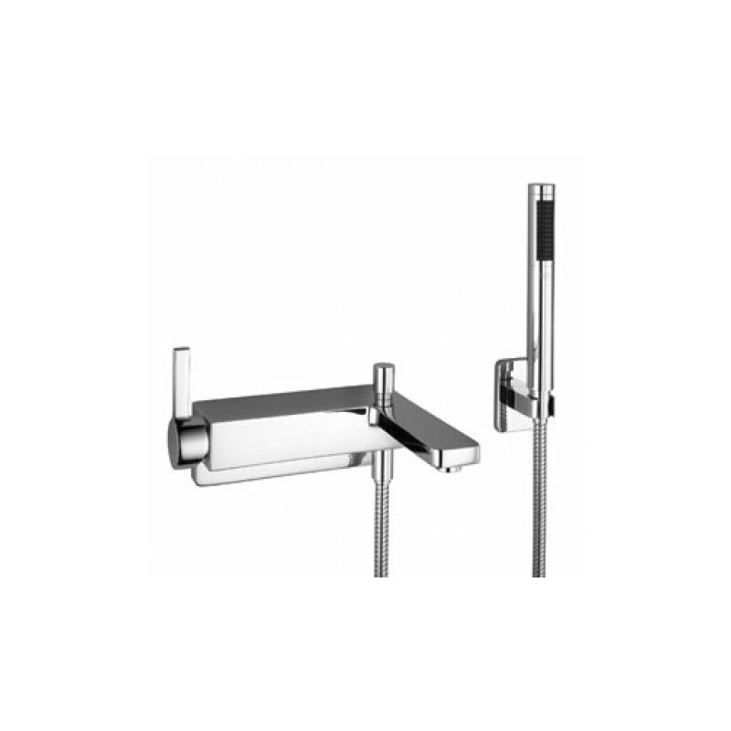 

Dornbracht LULU mezclador monomando de baño para montaje en pared, con juego, proyección de 190 mm, 33233710, color: Mate platino - 33233710-06