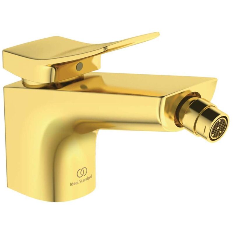

Mezclador de bidé CHECK saliente 133 mm oro cepillado con vaciador IDEAL STANDARD