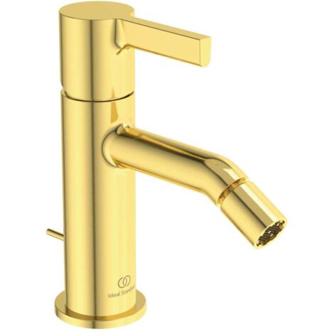 Mezclador de bidé JOY proyección 110 mm oro cepillado con vaciador IDEAL STANDARD