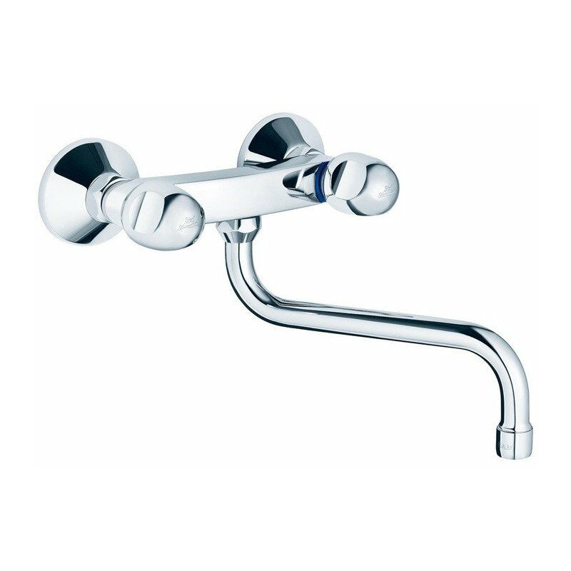 

Mezclador de cocina bimando de pared ALPHA DN 15 cromo STANDARD - Ideal