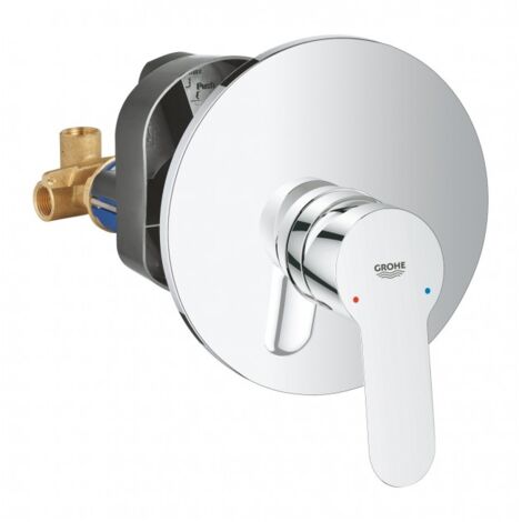 Mezclador de ducha empotrado de latón cromado - Grohe BauEdge