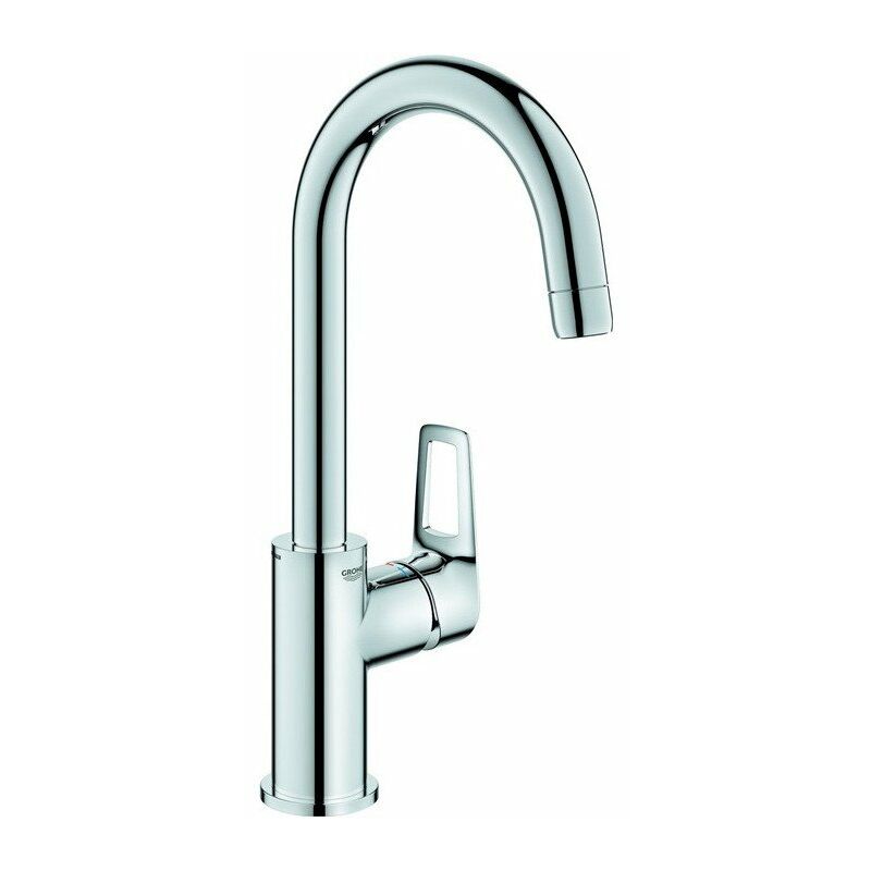 

Mezclador de lavabo BauLoop 23891_1 Desagüe automático PushOpen tamaño L cromado