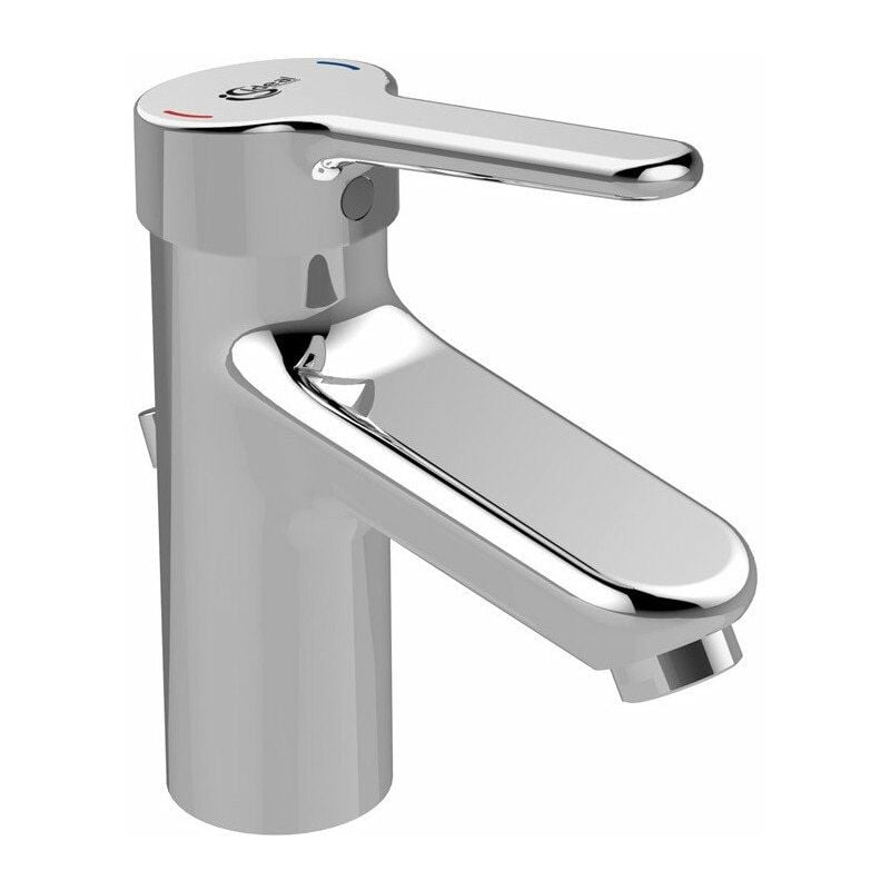 

Mezclador de lavabo CERAPLUS 2 con desagüe de metal cromado STANDARD - Ideal