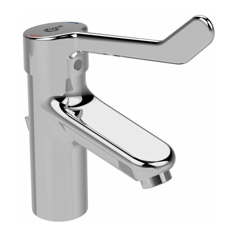 

Mezclador de lavabo CERAPLUS 2 con palanca de clínica y desagüe de metal cromado IDEAL STANDARD
