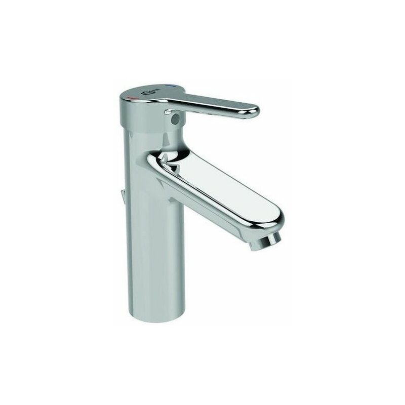 

Mezclador de lavabo CERAPLUS 2 Grande con desagüe de metal cromado STANDARD - Ideal
