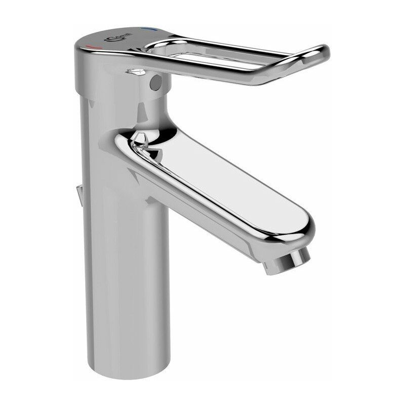 

Mezclador de lavabo CERAPLUS 2 Grande con palanca de arco y desagüe de metal cromado IDEAL STANDARD
