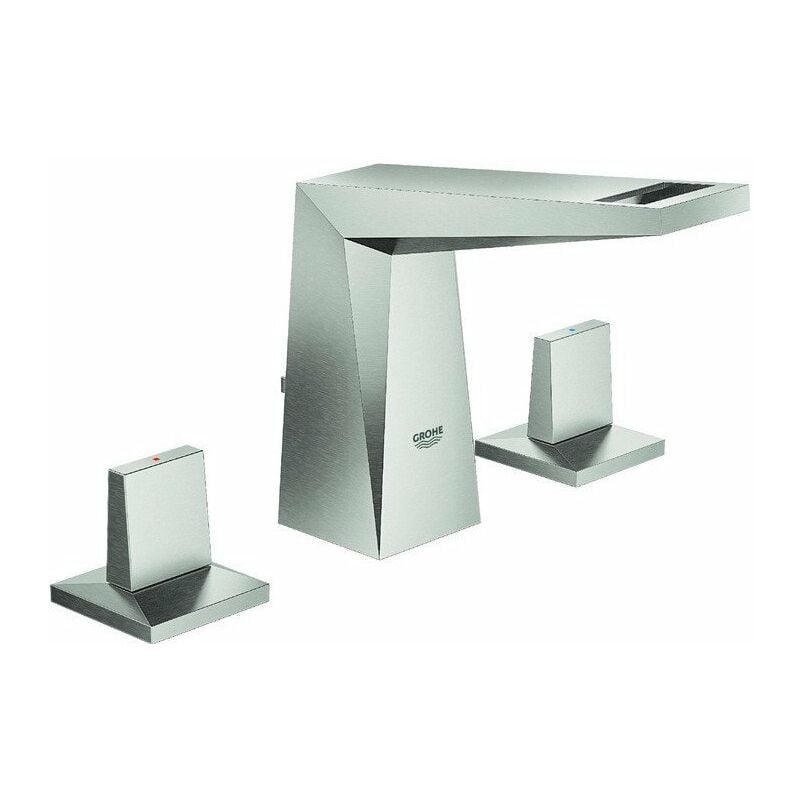 

Grohe - Mezclador de lavabo con 3 orificios Allure Brilliant 20342 flacher steel