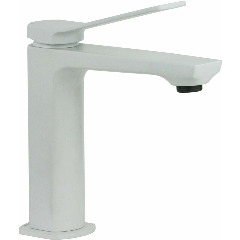 

Mezclador de lavabo con mangueras de conexión 3/8'G Paffoni Tilt TI071-TI075 | Blanco mate - Sin Desagüe