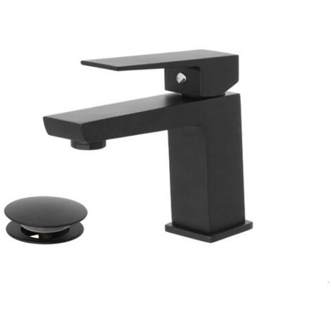 Mezclador de lavabo de acero inoxidable Serie QUATRA Matt Black