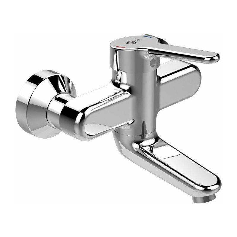

Mezclador de lavabo de pared CERAPLUS 2 AP, caño 100 mm cromado STANDARD - Ideal