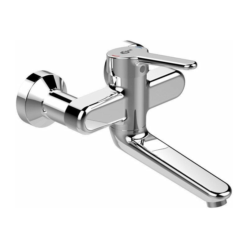 

Mezclador de lavabo de pared CERAPLUS 2 AP, caño 150 mm cromado STANDARD - Ideal