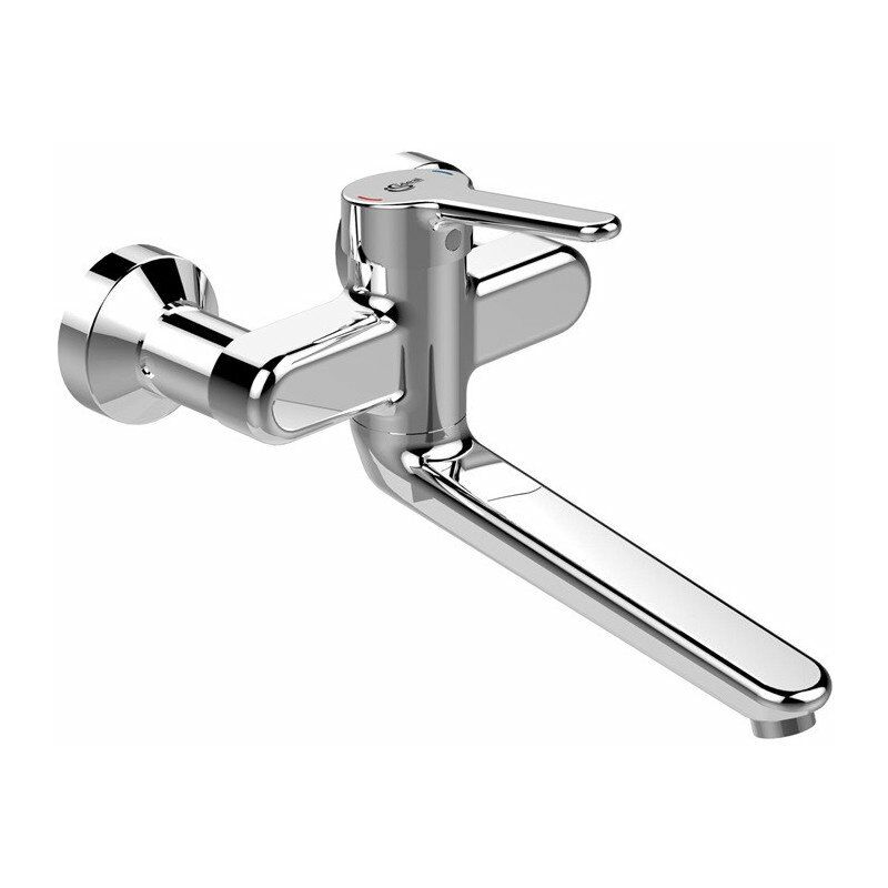 

Mezclador de lavabo de pared CERAPLUS 2 AP, caño 200 mm cromado STANDARD - Ideal
