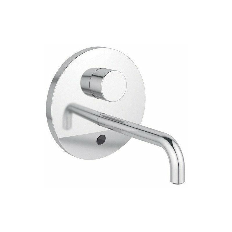 

Ideal - Mezclador de lavabo de pared CERAPLUS caño de 230 mm, cromo a batería STANDARD