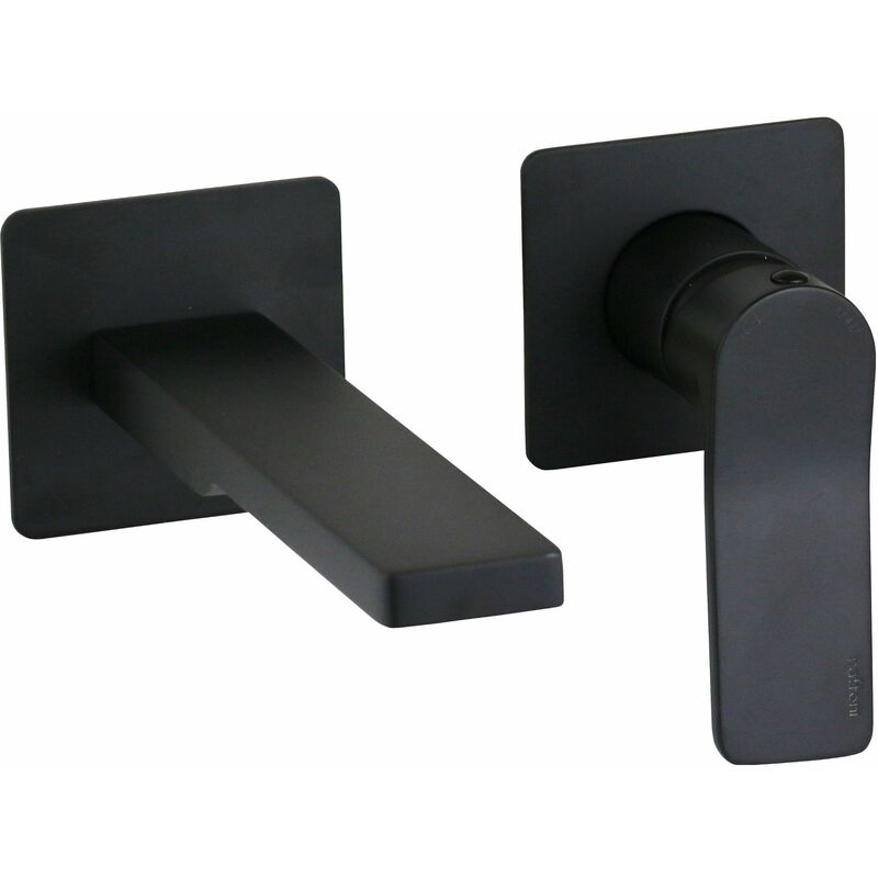 

Mezclador de lavabo de pared con 2 placas de 70x70 mm Paffoni Tilt TI104..70-TI105..70-TI106..70 | Negro mate - 200 mm