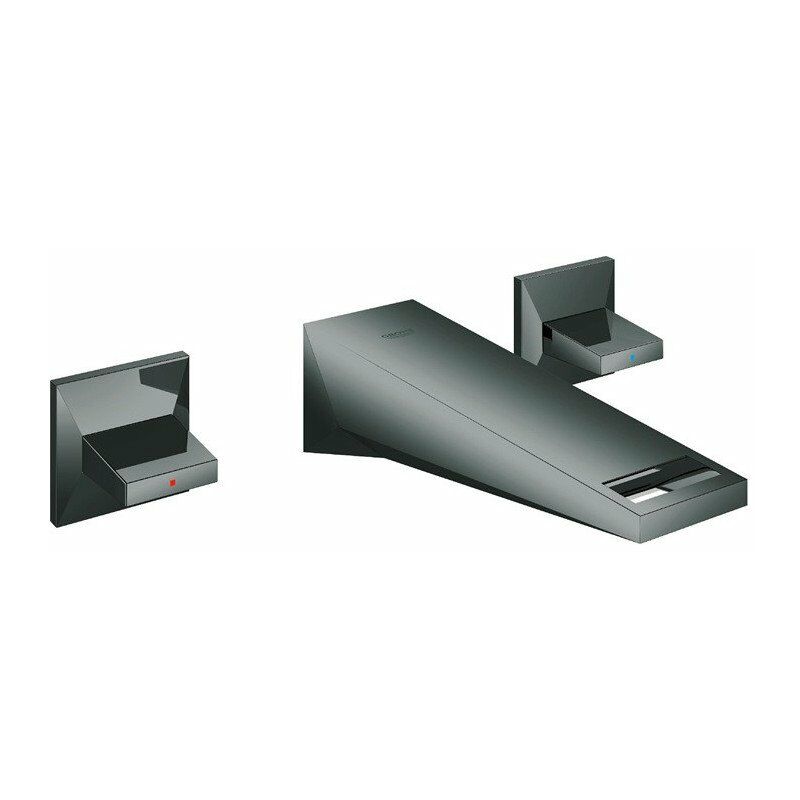 

Grohe - Mezclador de lavabo de pared con 3 orificios Allure Brilliant 20346 FMS 161mm grafito duro