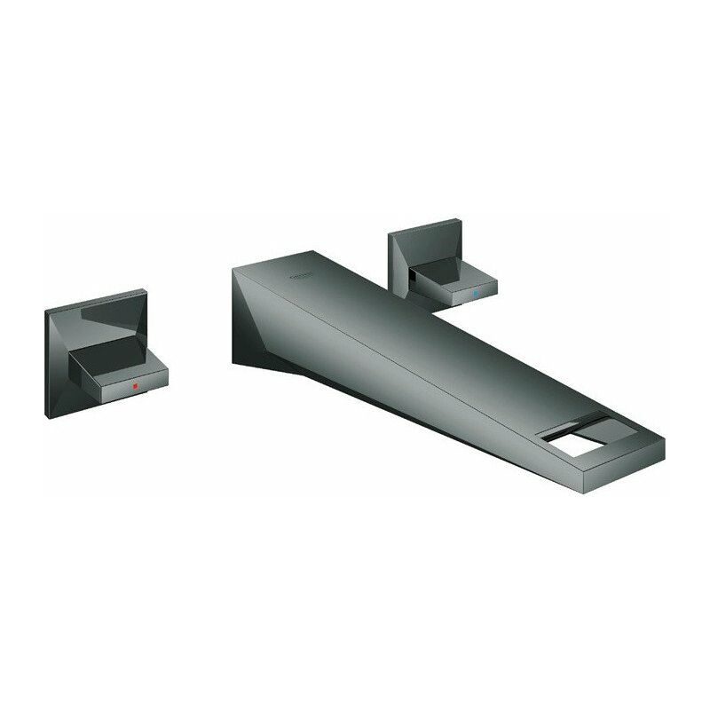 

Grohe - Mezclador de lavabo de pared con 3 orificios Allure Brilliant 20348 FMS 210mm grafito duro
