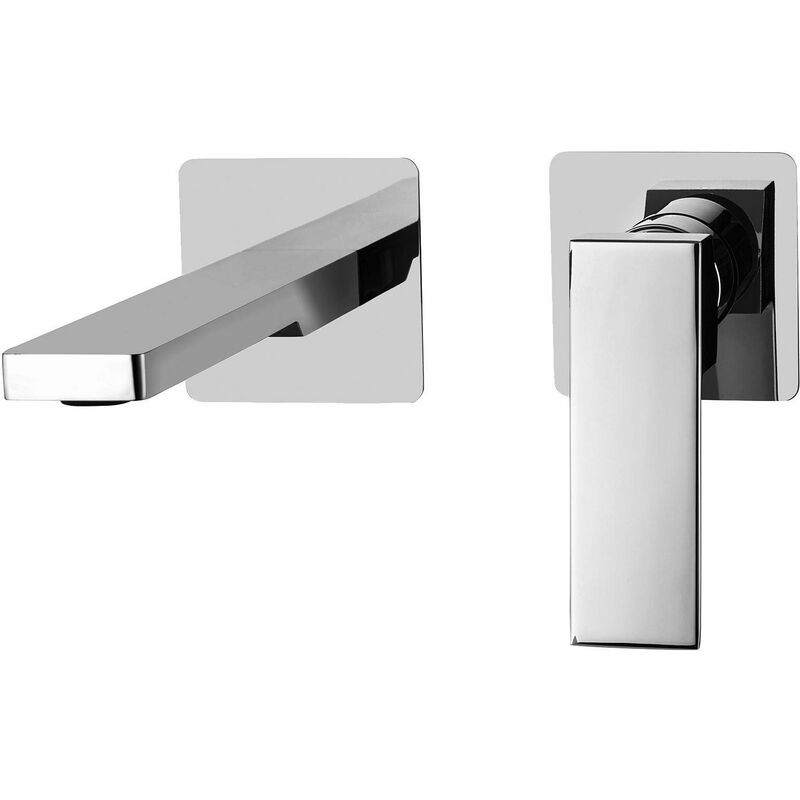 

Mezclador de lavabo de pared con caño de 240 mm de largo Elle-Effe EL/EF106CR70 | Cromo - EFFE - Paffoni