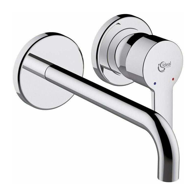 

Mezclador de lavabo de pared CONNECT BLUE chrome STANDARD - Ideal