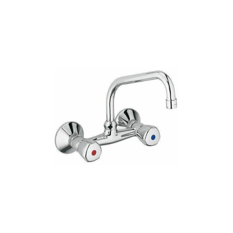 

Mezclador de lavabo de pared STANDARD DN 15 Tirador Terralux, metal cromado KLUDI