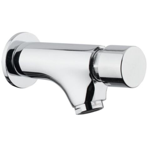 Mezclador de lavabo de pared temporizado con pulsador Idral Modern 08200  Cromo