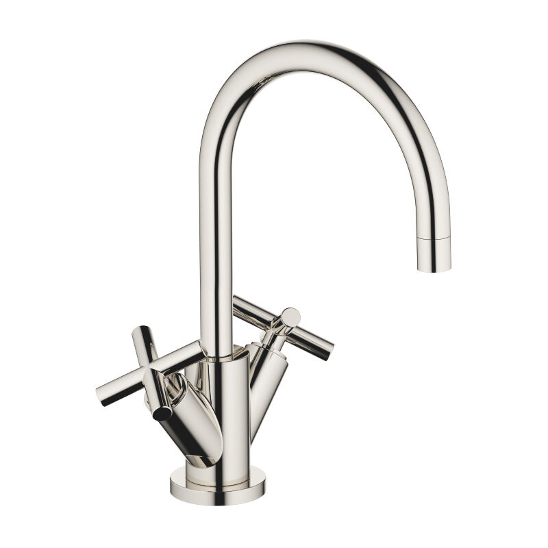 

Dornbracht Tara mezclador de lavabo de un orificio, con desagüe automático, 165 mm de proyección, 22513892, color: de platino - 22513892-08