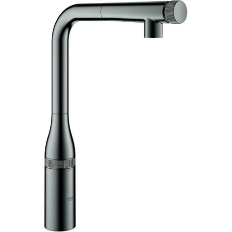Mezclador de lavabo Essence Smart Control 31615 ducha de enjuague de grafito duro extensible