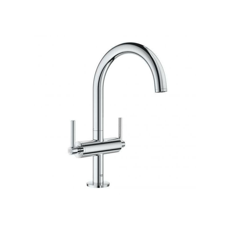 

Mezclador de lavabo Atrio, tamaño L, con manija de palanca, color: cromado - 21022003 - Grohe