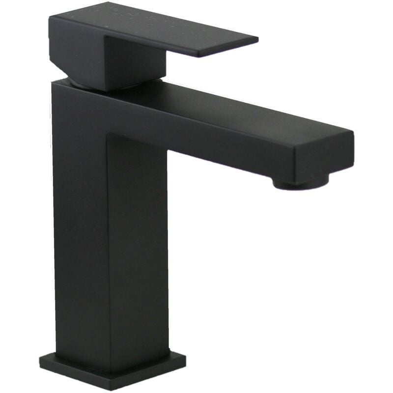 

Mezclador de lavabo modelo cuadrado negro mate Ponsi Italia R BTITRKLAF1 | Negro mate - Desagüe automático 1'1/4