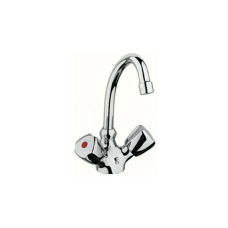 

Mezclador de lavabo STANDARD DN 15 Terralux mango metal, cadena escamoteable cromo KLUDI