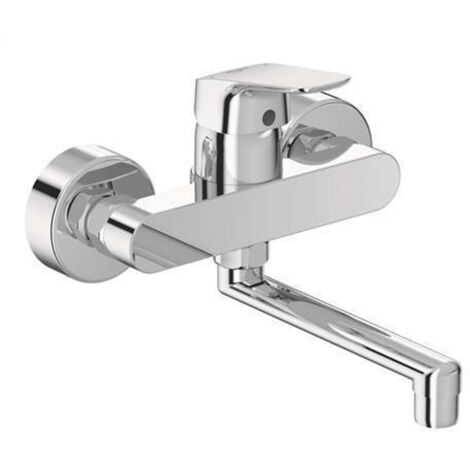 Mezclador de pared estándar para fregadero de latón cromado - Ideal  Standard Ceraflex