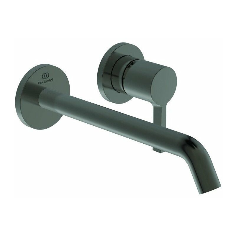 

Ideal - Mezclador de pared para lavabo JOY saliente 225 mm Rosetón magnético redondo gris, kit 2 STANDARD