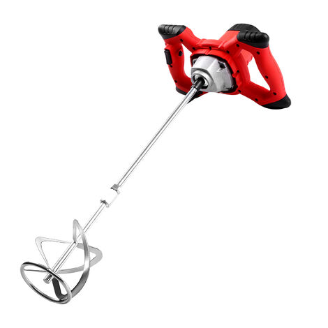 Mezclador eléctrico de cemento 2100W,Regulación de 6 velocidades, 800RPM,Mezclador de concreto tipo S, para morteros pintura barro lechada