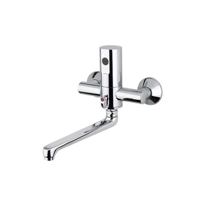 

Idral Mezclador electrónico de pared para fregadero/lavabo con caño giratorio One 02552/1 | cromado brillante
