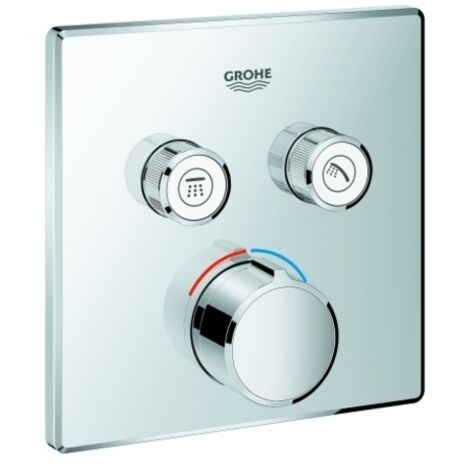 Mezclador empotrado SmartControl de Grohe, dos válvulas de