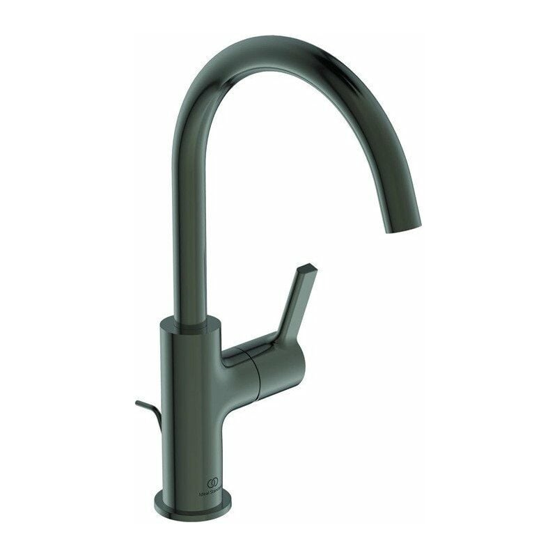 

Ideal - Mezclador lavabo JOY saliente 169 mm magnético gris con caño alto, con vaciador STANDARD