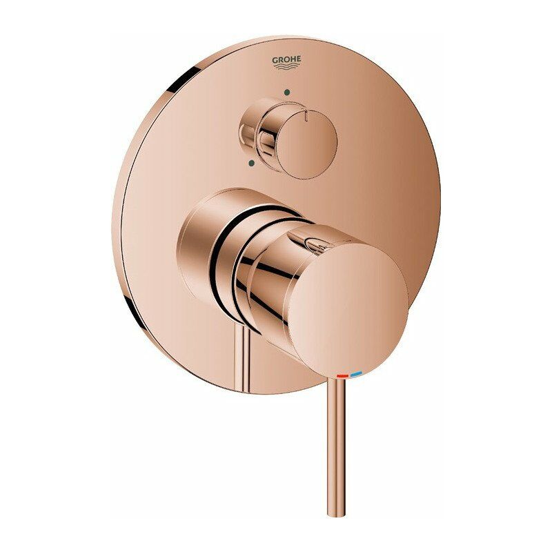 

Mezclador monomando Atrio 24096 FMS para 35600 3 desviadores oro rosa brillante