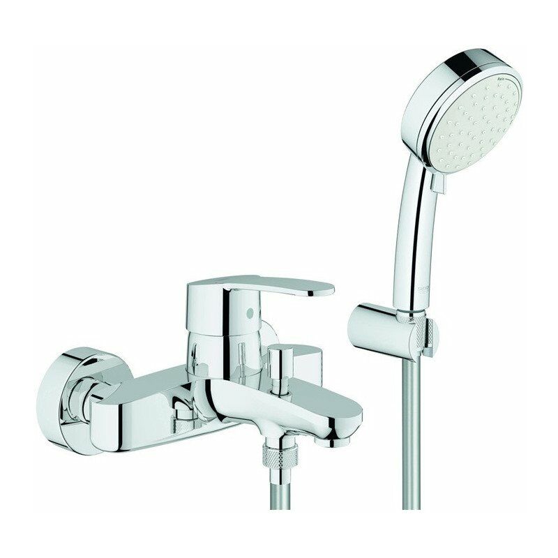 

Mezclador monomando de bañera EUROSTYLE COSMOPOLITAN DN 15, con juego de ducha cromado GROHE