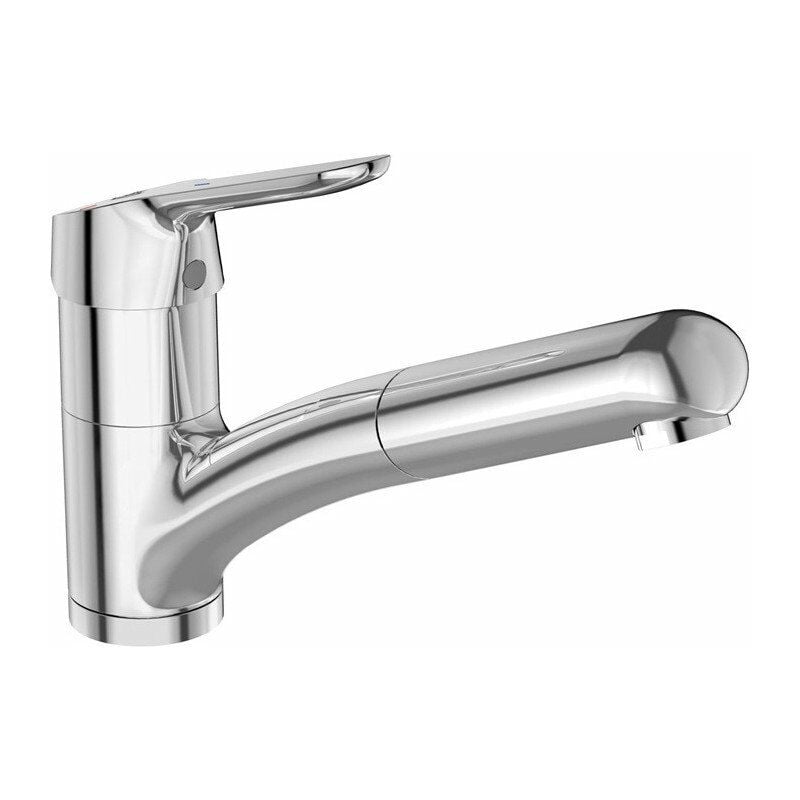 

Mezclador monomando de cocina CERAFLEX DN 15, BlueStart, con ducha de mano cromada IDEAL STANDARD