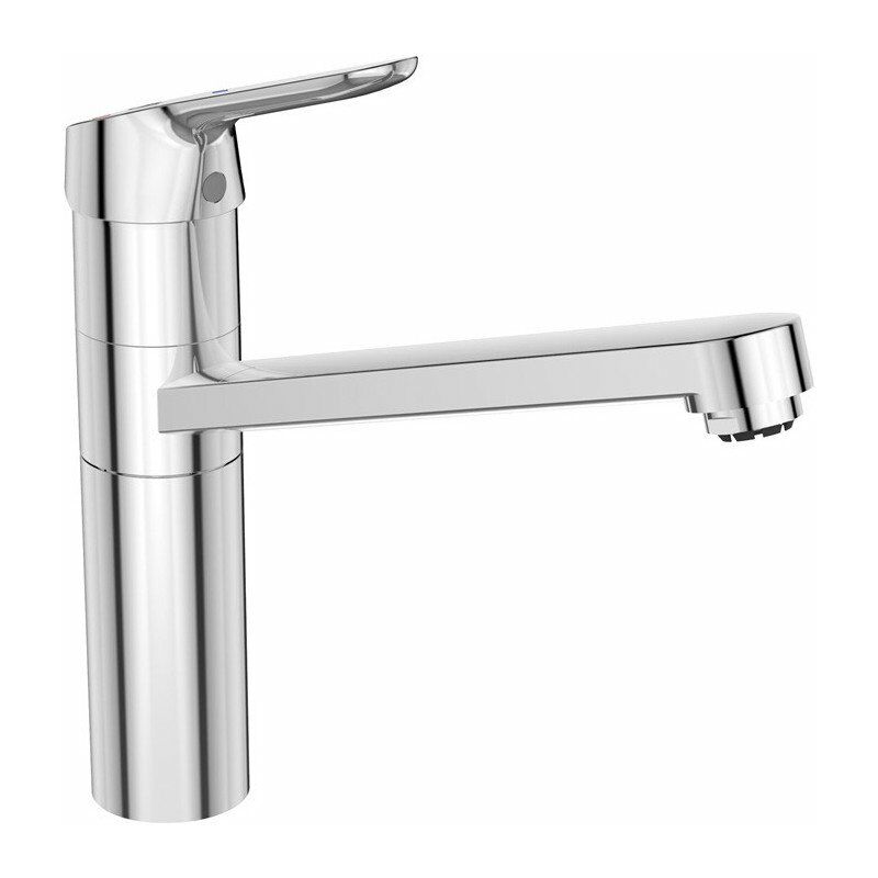 

Ideal - Mezclador monomando de cocina CERAFLEX DN 15, LP, BlueStart, caño alto cromado STANDARD