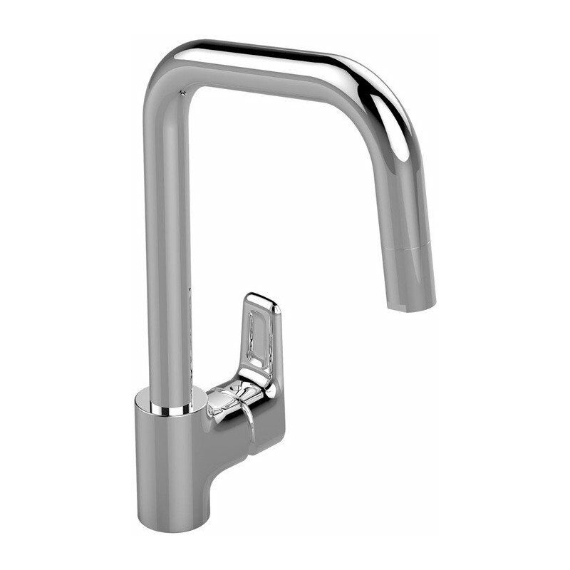 

Mezclador monomando de cocina CERAPLAN III con caño alto y cromo extraíble IDEAL STANDARD