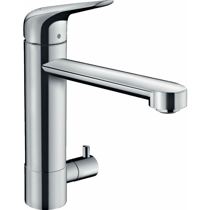 

Mezclador monomando de cocina Hansgrohe Focus M42 180, válvula de cierre del aparato, 1 chorro, cromado - 71813000