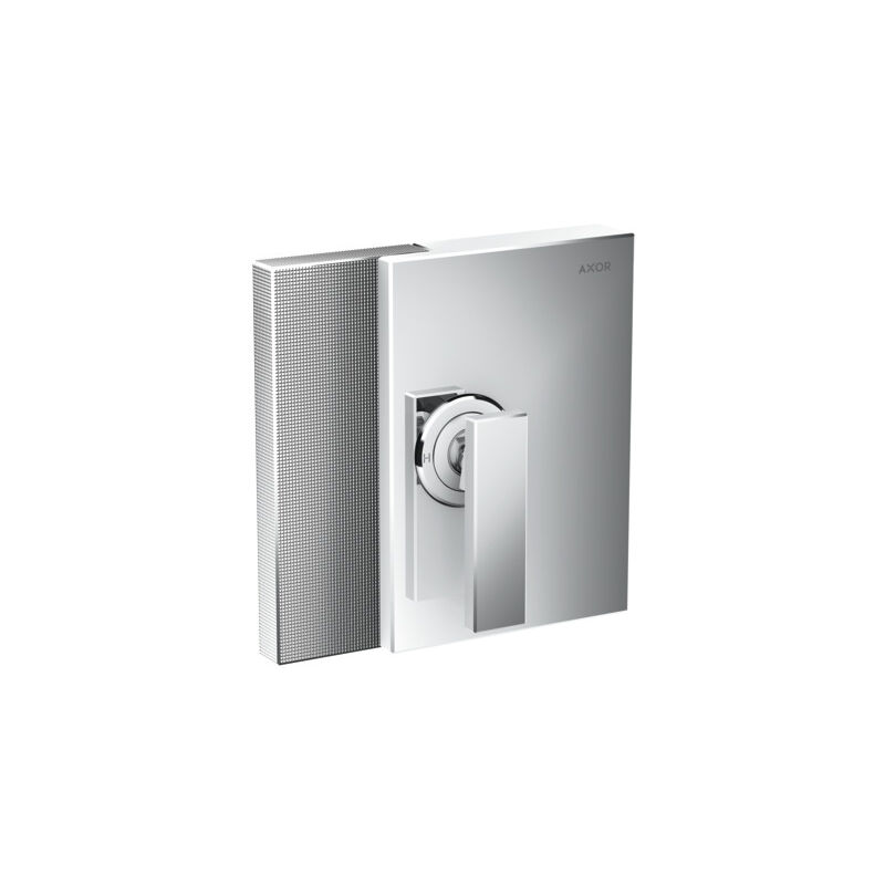 

Hansgrohe - mezclador monomando de ducha AXOR Edge de tamaño manual, oculto, con corte de diamante, color: cromado - 46651000