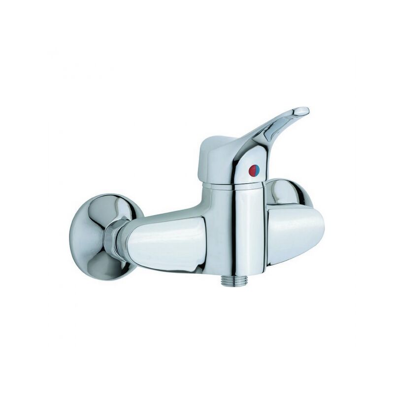 

Mezclador de ducha Cisal M3000440 de pared con conexión de 1/2' M en latón cromado | Cromado