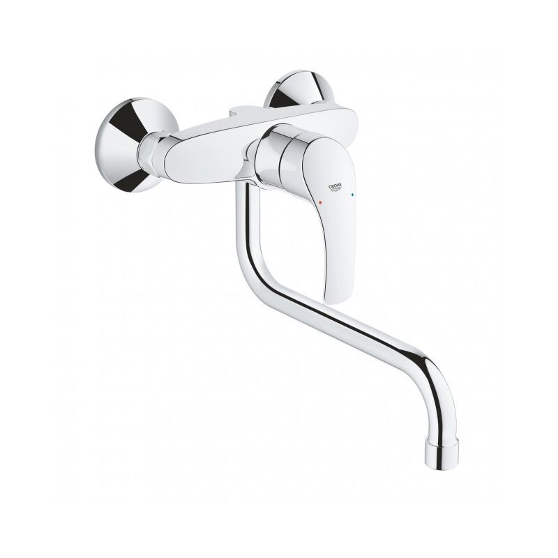 

Mezclador monomando de fregadero Eurosmart Grohe cromado | Cromado