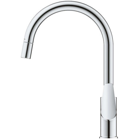 Mezclador monomando de fregadero Grohe BauEdge, 215 mm de