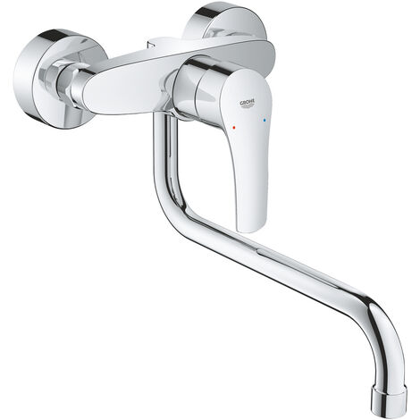 Mezclador monomando de fregadero Grohe Eurosmart, de pared, 276