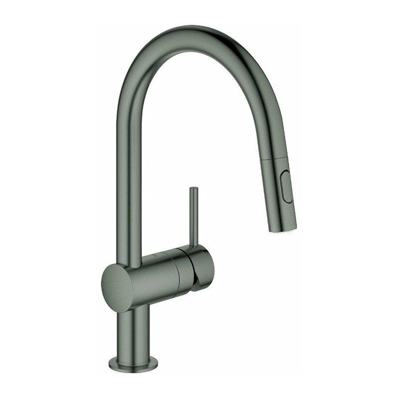 

Mezclador monomando de lavabo Minta 32321 Salida C Ducha de enjuague de grafito duro