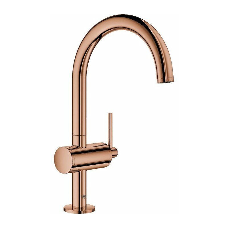 

Grohe - Mezclador monomando de lavabo Atrio 32042 L-Size oro rosa brillante